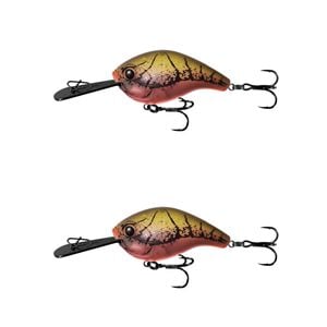 2x 13 Fishing 60mm Jabber Jaw Deep Crankbait Fishing Lures - Day Old Guac
