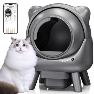 Advwin Self Cleaning Cat Litter Box 50L with Smart APP Control Automatic Cat Litter Box