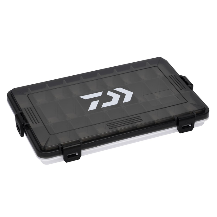 Daiwa 2022 DBox Smoke Colour Fishing Tackle Storage Box Medium Shallow