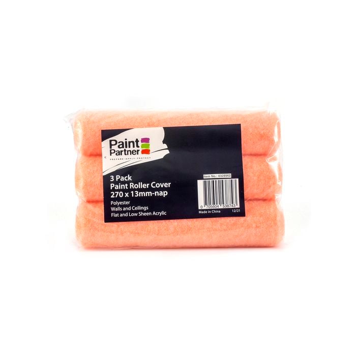 Paint Partner 270mm Paint Roller Cover - 3 Pack