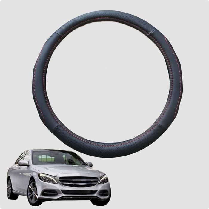 Steering Wheel Cover for Mercedes-Benz C-class 2007-2014 (Sedan W204) 38CM | Circle
