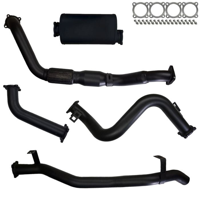 Ignite Exhausts Turbo Back For Toyota Landcruiser 79 Series V8 S/cab 3" Cat & Muffler 409 Stainless Steel