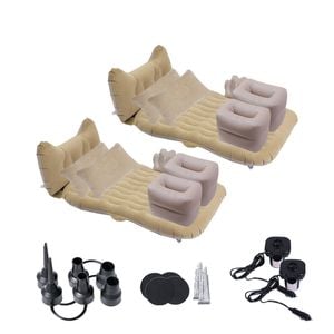 SOGA 2X Beige Honeycomb Inflatable Car Mattress