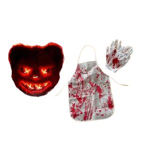 Lifebay LED Rabbit and Bear Mask Set with Gloves and Apron