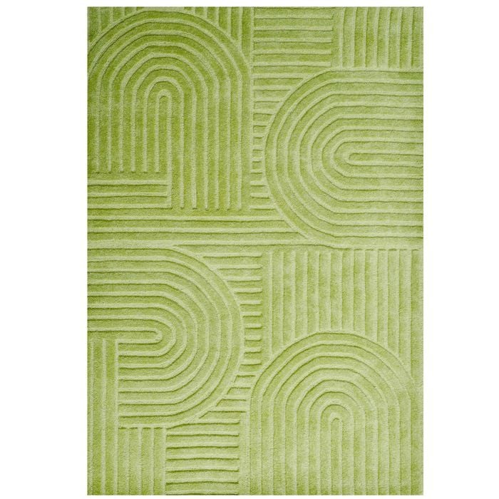 Contemporary Handwoven Wool Rug-Unity 6230-Pista Green-110x160cm