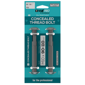 VUEPRO 90-110mm M10 Concealed Thread Bolt - 2 Pack