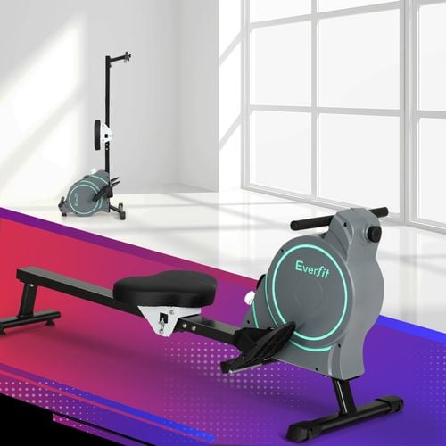 Everfit Magnetic Rowing Machine 16 Levels Rower With App Cardio Workout Bunnings Australia