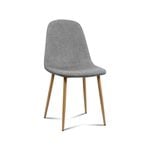 Artiss Set of 4 Light Grey Fabric Modern Dining Chairs