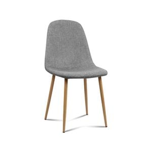Artiss Set of 4 Light Grey Fabric Modern Dining Chairs
