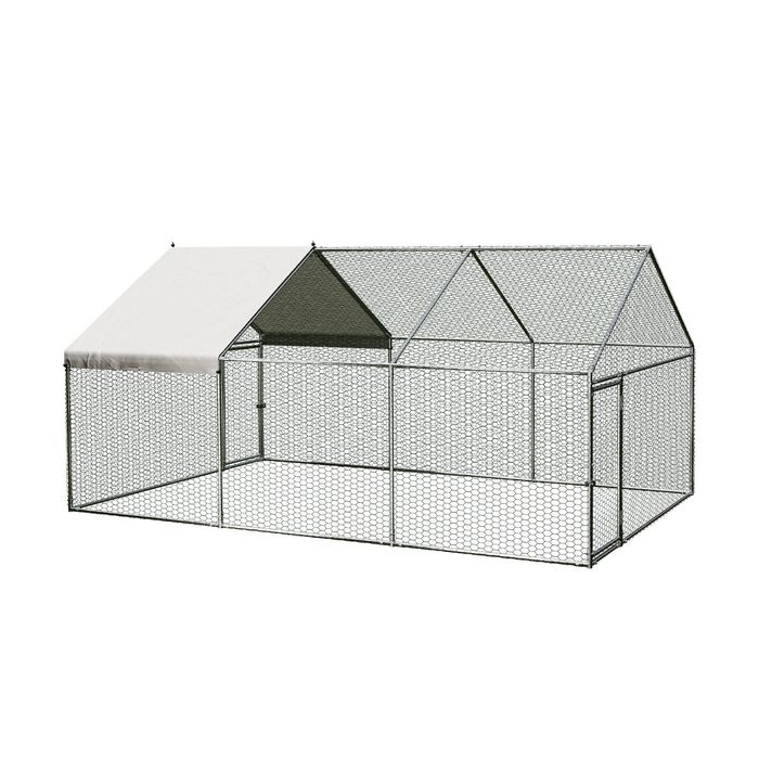 Alopet 3x2x1.5M Chicken Coop with Cover Poultry Cage Run Yard Pet Rabbit Hutch