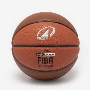 Decathlon | Size 7 Basketball Fiba Grip Match Bt500x - Brown - One Size