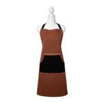 J Elliot Home Selby Cotton Apron 83 x 68 cm Ginger & Black