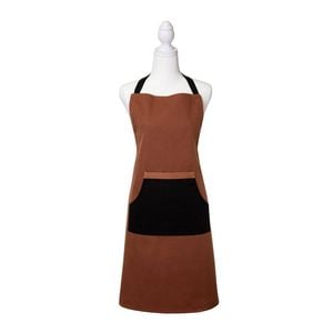 J Elliot Home Selby Cotton Apron 83 x 68 cm Ginger & Black