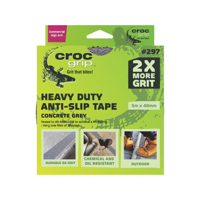 Croc Grip 5m x 48mm Grey Heavy Duty Anti-Slip Tape