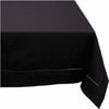 Rans Elegant Hemstitch Black Tablecloth 150x360