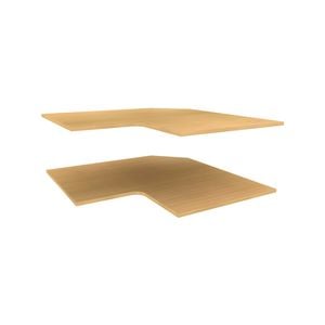 Lugna 900 x 380mm Sand Corner Adj Shelves - 2 Pack