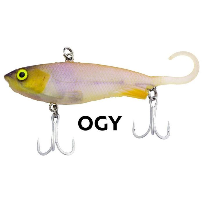 Zerek Lure Fish Trap 110mm 30g Soft Vibe Fishing Lure Olive Guppy/OGY