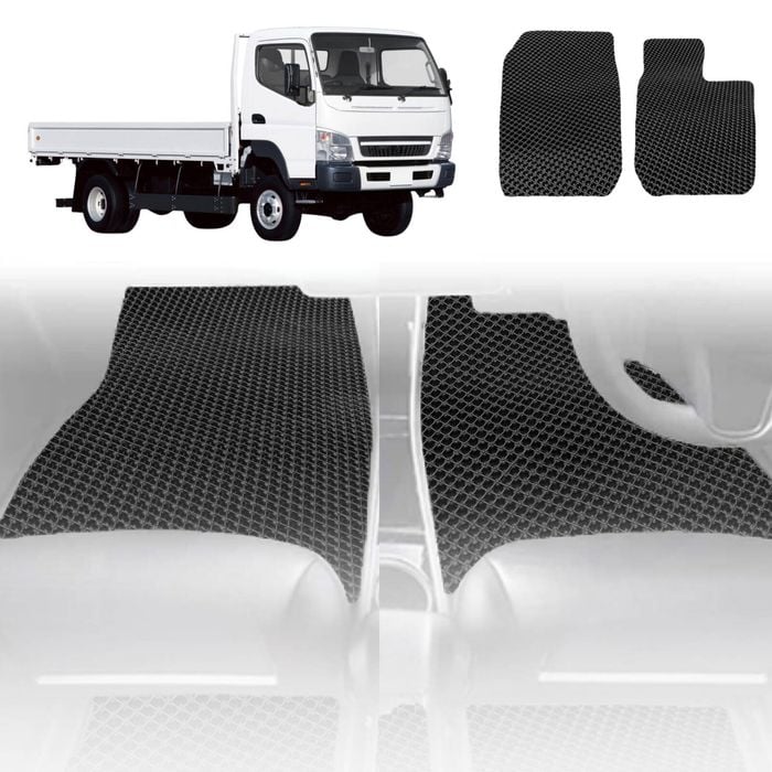 6D Diamond Car Floor Mats for Mitsubishi Fuso Canter (8th Gen)2010-Current-Outback GT