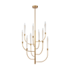 Telbix Archer Modern Pendant Hanging Lamp Light Metal Glass Antique Gold Gloss