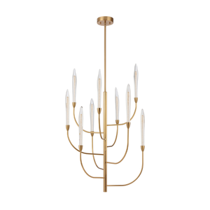 Telbix Archer Modern Pendant Hanging Lamp Light Metal Glass Antique Gold Gloss