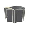 Build-a-Shed 2.3 x 2.3 x 2.3m Gable Double Hinged Side Door Shed - Grey