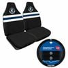 Carlton Blues Official Afl Seat Cover And Steering Wheel Cover Combo