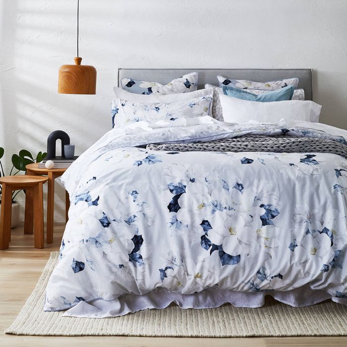 Magnolia Super King Bed Quilt Cover Set Neutral MyHouse