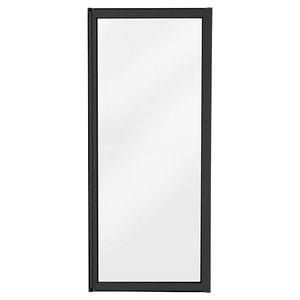 Hartman 2145 x 900mm Sliding Door Sidelight Fixed Aluminium Polar Black DG Glass