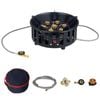NNEOBA 19800W Camping Stove 7-Core Fire Holes Black