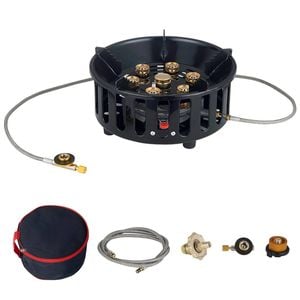 NNEOBA 19800W Camping Stove 7-Core Fire Holes Black