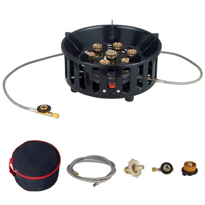NNEOBA 19800W Camping Stove 7-Core Fire Holes Black