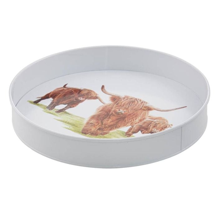 Ashdene Highland Herd Round Serving Tray