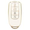 Key Zone Replacement Car Key Sleeve to suit Chery Omoda 5 - Golden Outlined White