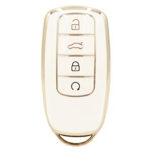 Key Zone Replacement Car Key Sleeve to suit Chery Omoda 5 - Golden Outlined White