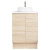 CIBO 600mm Coast Veneer Nordic Full Height Bathroom Vanity With White Matte Pod Basin