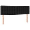 vidaXL Headboards Upholstered Wall Bed Header Bedroom 2 pcs Black 72 cm Fabric