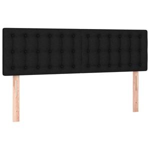 vidaXL Headboards Upholstered Wall Bed Header Bedroom 2 pcs Black 72 cm Fabric