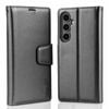 Tough On for Samsung Galaxy S24 FE Flip Wallet Leather Case Black