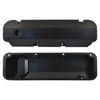 Fabricated Aluminium BB Ford 429 460 Valve Covers, Short Bolt Style, Black