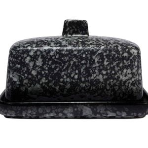 Maxwell & Williams Caviar Granite Butter Dish Black