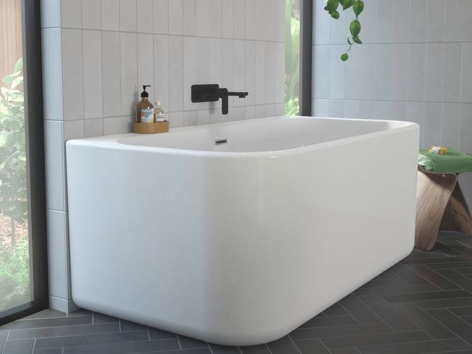 Caroma - Gallery - Luna® Back-to-Wall Bath with Satin Black Tapware - Brand Page
