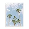 Artey | Palms - Framed Canvas - White Frame - 120 x 160cm