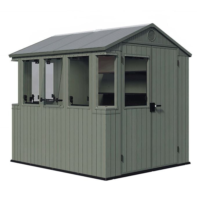Keter Working / Potting Shed 6x8' (1.9 x 2.4m) - Wood Green