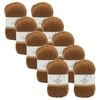 10x Malli Footy Brown Blend Basic 100g Knitting/crochet Yarn Acrylic/poly