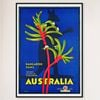 Galrie Vintage Western Australian Kangaroo Paws Travel Poster for Home Decor, Black Frame, A4 21 x 30cm (8 x 12inch)