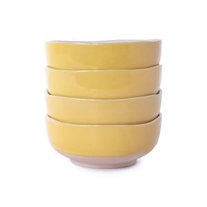 4pc Jamie Oliver Big Love Brilliant Bowl Set with Wobbly Edges Stonewear