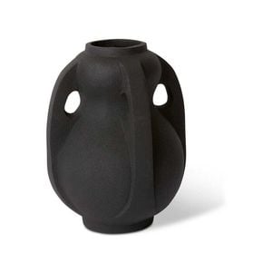 E Style 27cm Aluminium Rhodes Flower Vase Decor - Black