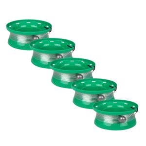 5PK Fishteck Handcaster Camping Outdoors 4.5In Rigged 30Lb 50M