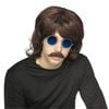 70's Brown Wavy Shag Wig Adult 1970s Party Dress Up/Halloween Costume Accessory