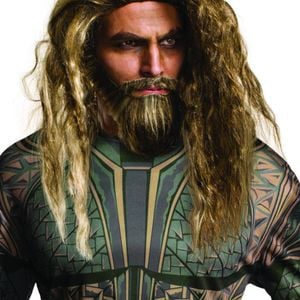 Aquaman Wig and Beard Set for Adults – DC Superhero Halloween Costume Hair, ADULT
